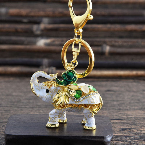 Elephant Rhinestone Keychain Holders - Purse Accessories