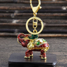 Load image into Gallery viewer, Elephant Rhinestone Keychain Holders - Purse Accessories