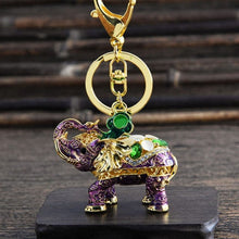 Load image into Gallery viewer, Elephant Rhinestone Keychain Holders - Purse Accessories