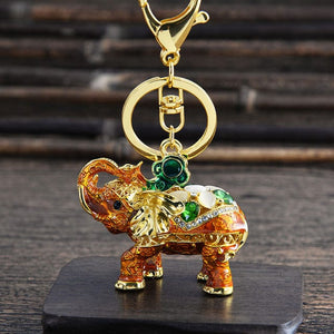 Elephant Rhinestone Keychain Holders - Purse Accessories