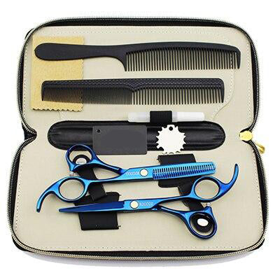 Barber Compact 4pc Case Hair Cutting Shear Set - Ailime Designs