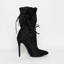Load image into Gallery viewer, Women&#39;s Stylish Pointed Toe Drawstring Tie Boots
