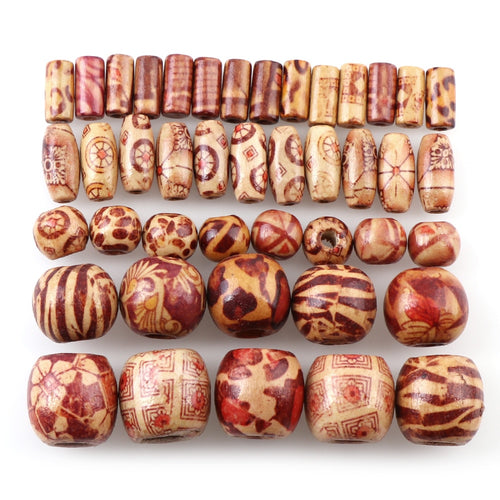 Beautiful Natural Ethnic Wooden Beads – Jewelry Craft Supplies