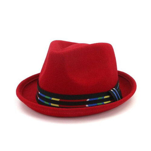 Fantastic Stylish  Red Fedora Brim Hats - Ailime Designs