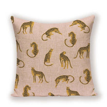 Load image into Gallery viewer, Leopard Print Design Linen Throw Pillowcases
