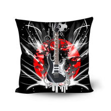 Load image into Gallery viewer, Guitar Print Design Throw Pillowcases