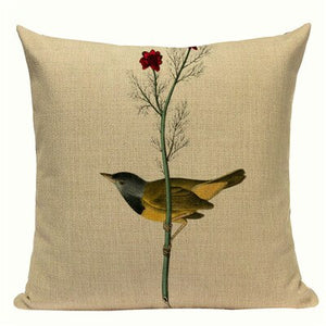 Bird Print Design Throw Pillowcases
