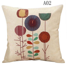 Load image into Gallery viewer, Floral Print Design Linen Throw Pillowcases