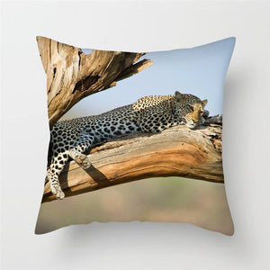 Cheetah Animal Print Design Throw Pillows