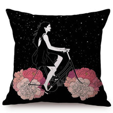 Load image into Gallery viewer, Colorful Pop Art Girl Power Design Throw Pillows