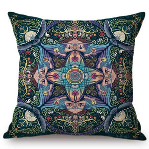 Decorative Geometric Mandala Art Design Pillowcases