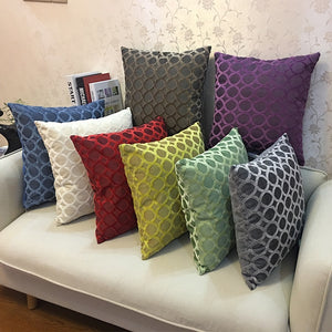 Geometric Plush Design Throw Pillowcases