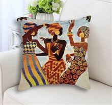 Load image into Gallery viewer, African Women Gathering Together - Printed Throw Pillows