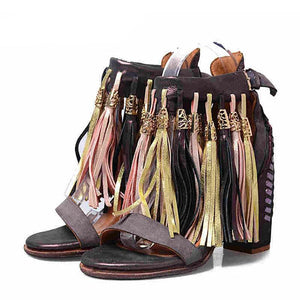 Women's Roman Fringe Tassel Design Sandals