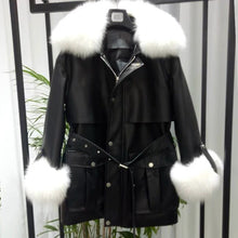Load image into Gallery viewer, Women’s High-Quality Genuine Sheep Skin Leather Jackets w/ Fur Trim Design