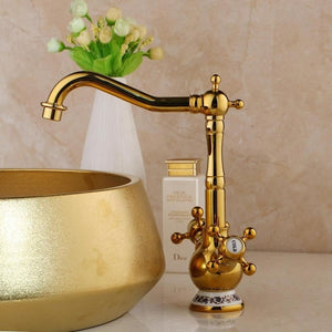 Decorative Light Gold Bathroom Basin Top-mount Sinks - Ailime Designs