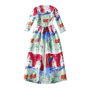 Women's High Quality Children's Color Print Design Dresses - Ailime Designs