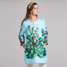 Load image into Gallery viewer, Women&#39;s Cactus Print Design Mini Dress - Ailime Designs