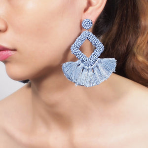 Women's Fringe Beaded Design Earring