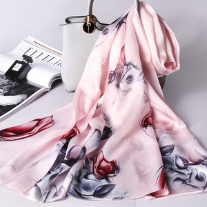 Women's Fine Quality 100% Real Silk Scarves