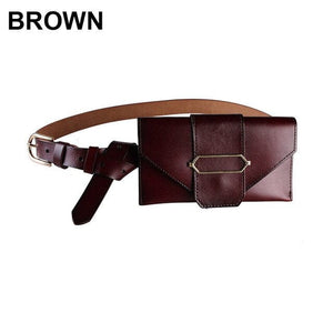Women's Genuine Leather Fanny Pack Waistband Pouches
