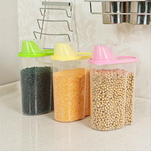 Kitchen Cereal & Grain Plastic Storage Containers