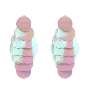 Layered Shell Design Women Dangle Earrings - Ailime Designs