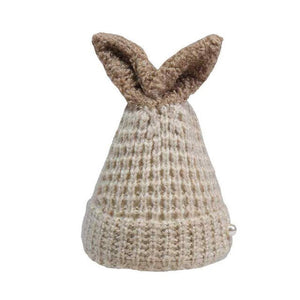 Children's Warm Comfortable Crochet Braided Caps w/ Top Bow Design