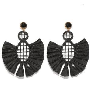 Cool Fringe Design Yellow Earrings For Women - Ailime Designs