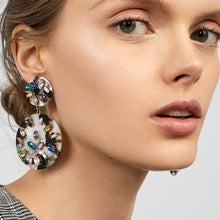 Load image into Gallery viewer, Dangle Drop Crystal Shiny Earrings - Ailime Designs