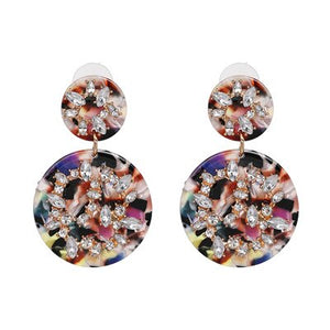 Dangle Drop Crystal Shiny Earrings - Ailime Designs