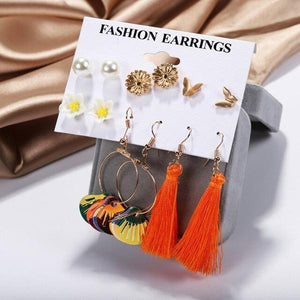 Diamonds, Loops, Triangles & Various Style Design Drop Earrings - Ailime Designs