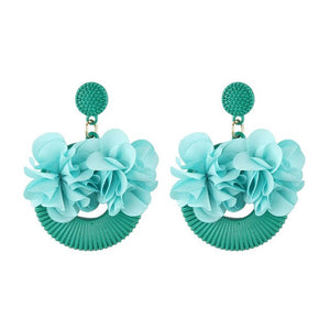 Women's  Bright Bohemian Style Flower Drop Earrings