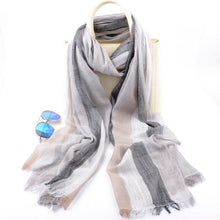 Load image into Gallery viewer, Women&#39;s Stripe Fine Quality Scarves