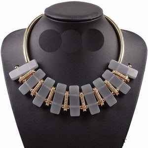 Women's Oversize Chucky Bib Collar Style Necklaces