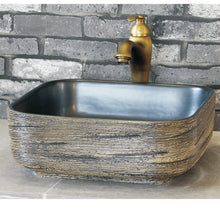 Load image into Gallery viewer, Decorative Wood Design Bathroom Basin Top-mount Sinks - Ailime Designs - Ailime Designs