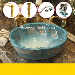 Decorative Bathroom Basin Top-mount Sinks - Ailime Designs