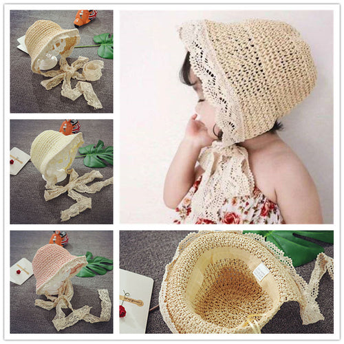 Children's Stylish Lace Tie Bonnet Hats – Sun Protectors - Ailime Designs