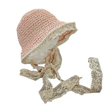 Load image into Gallery viewer, Children&#39;s Stylish Lace Tie Bonnet Hats – Sun Protectors - Ailime Designs
