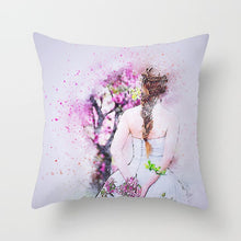 Load image into Gallery viewer, Lovely Watercolor Screen Print Design Throw Pillows