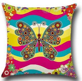 Butterfly Design Colorful Throw Pillows - Ailime Designs