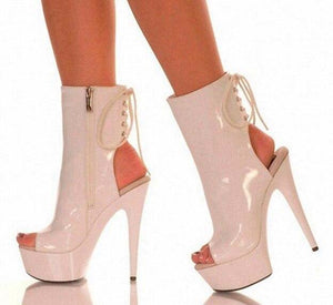 Women's High Platform Hollow-cut Shoe Ankle Boots