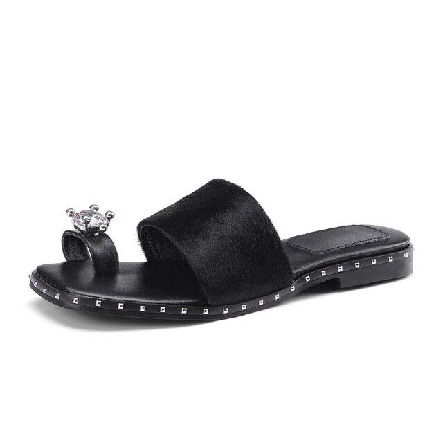 Women's Slip-on Toe Sling Design Sandals