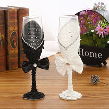 Load image into Gallery viewer, Groom &amp; Bridal Wedding Champagne Glasses - Ailime Designs
