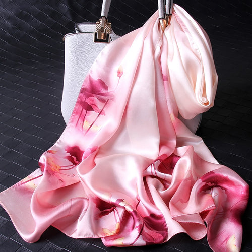 Women's Fine Quality 100% Real Silk Scarves