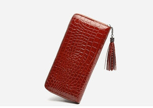 Women's 100% Genuine Embossed Leather Skin Wallets - Fine Quality Accessories