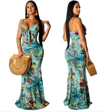 Load image into Gallery viewer, Women&#39;s Sexy Jungle Print Design Maxi Dresses