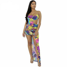 Load image into Gallery viewer, Women&#39;s Tie-dyed Sexy Body-con Asymmetrical Hem Dress