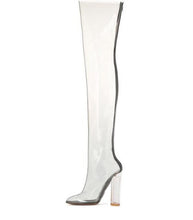 Load image into Gallery viewer, Women&#39;s High Quality Thigh High Transparent Boots