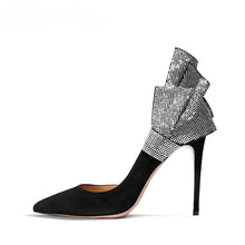 Load image into Gallery viewer, Women&#39;s Elegant Crystal Bow Design Pumps